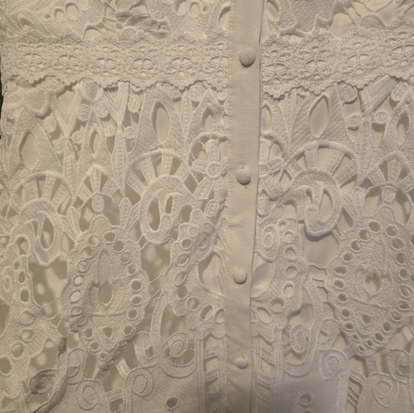 NWT Antonio Melani White Lace Dress - Picture 2 of 5